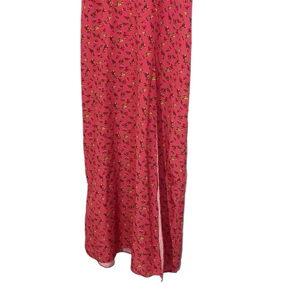 Slate and Willow Pink Rose Floral Maxi Slip Dress Size 4 - Picture 6 of 10